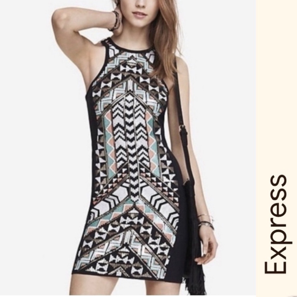 Express Halter‎ Form Fitting Dress